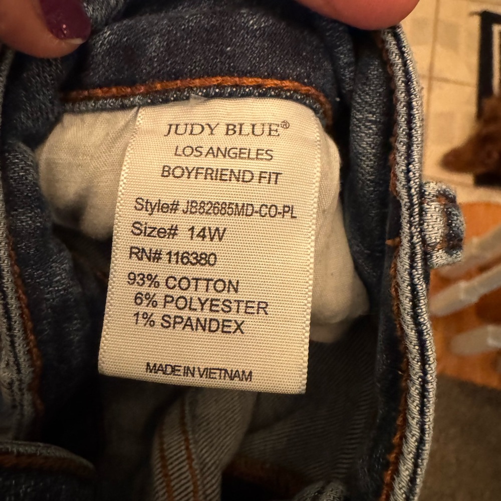 Judy Blues Boyfriend Fit Classic Blue - Picture 9 of 12